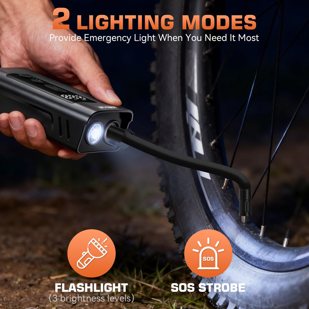 05 Mini Electric Bike Pump 150 PSI