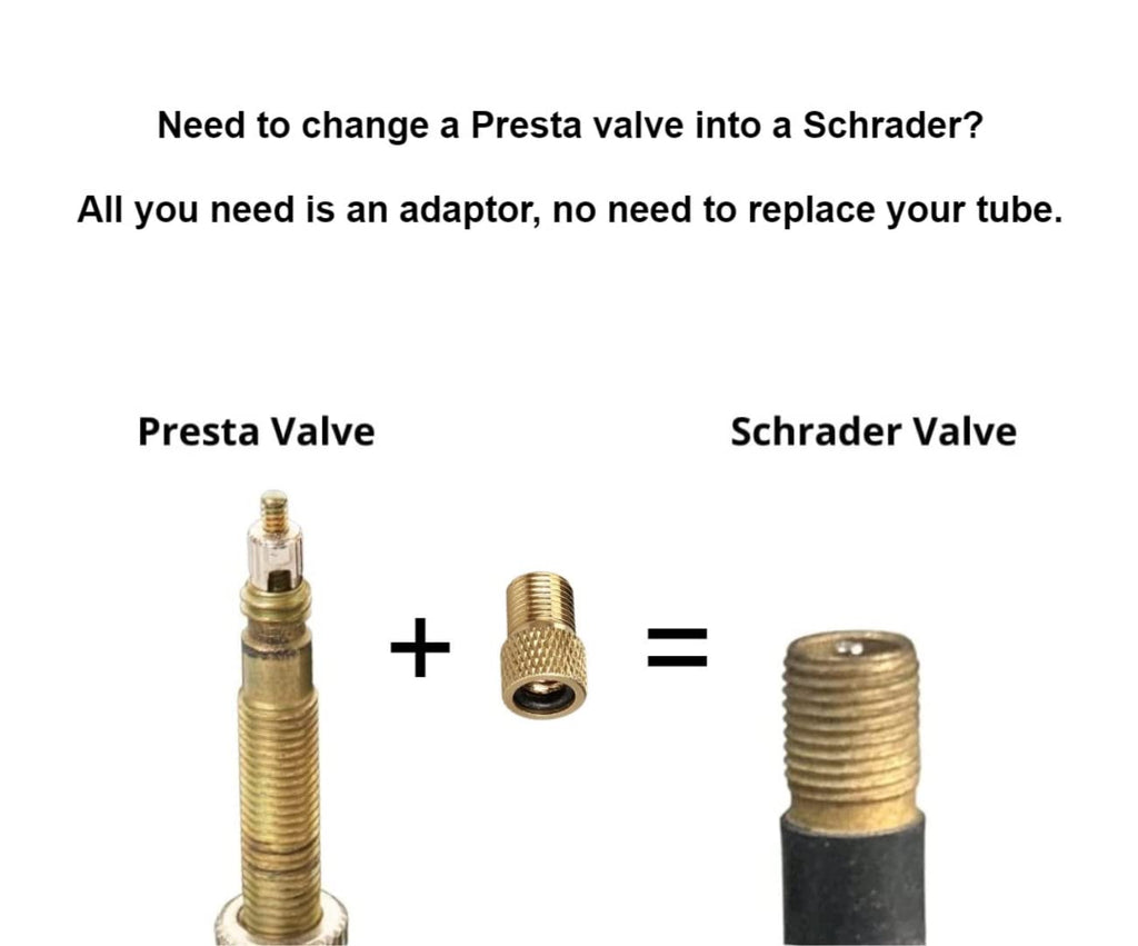 Presta to Schrader Valve Adapter for Bike
