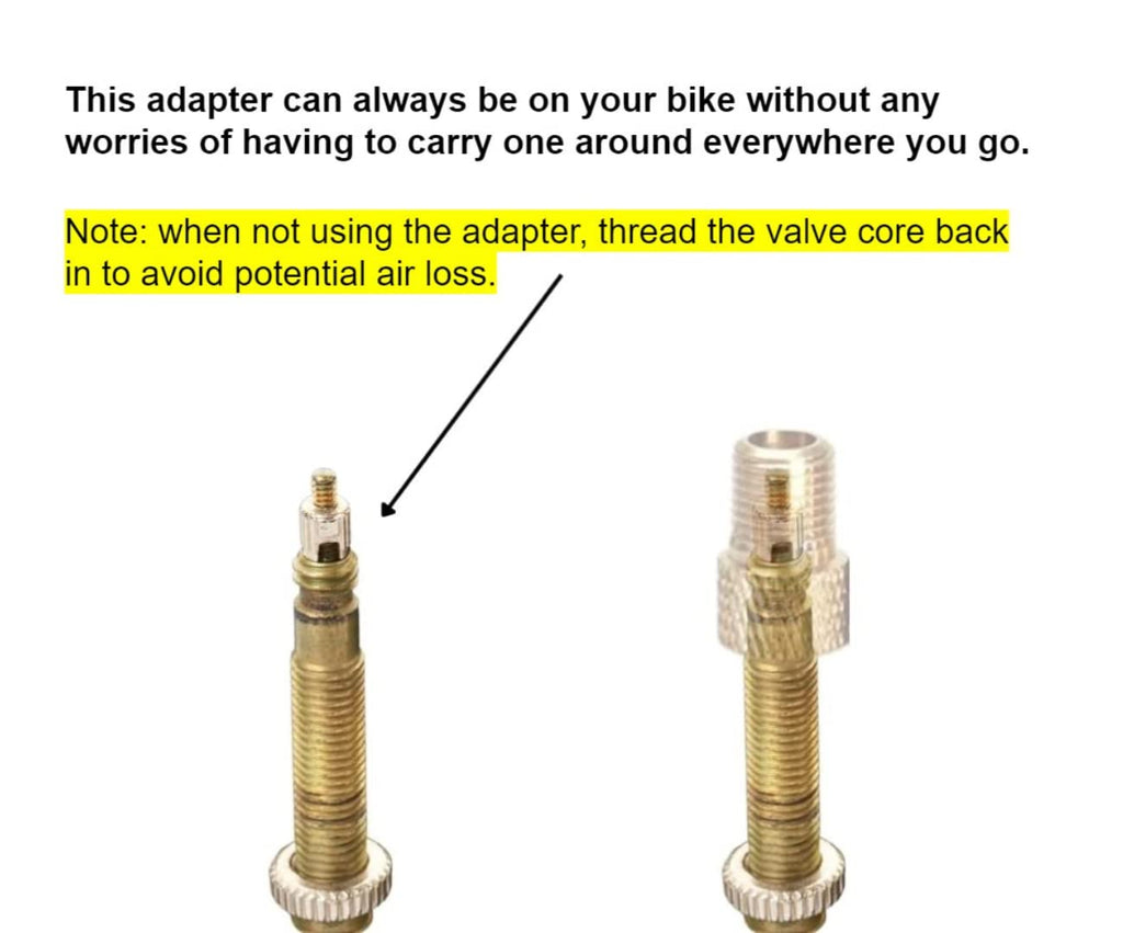 Presta to Schrader Valve Adapter for Bike