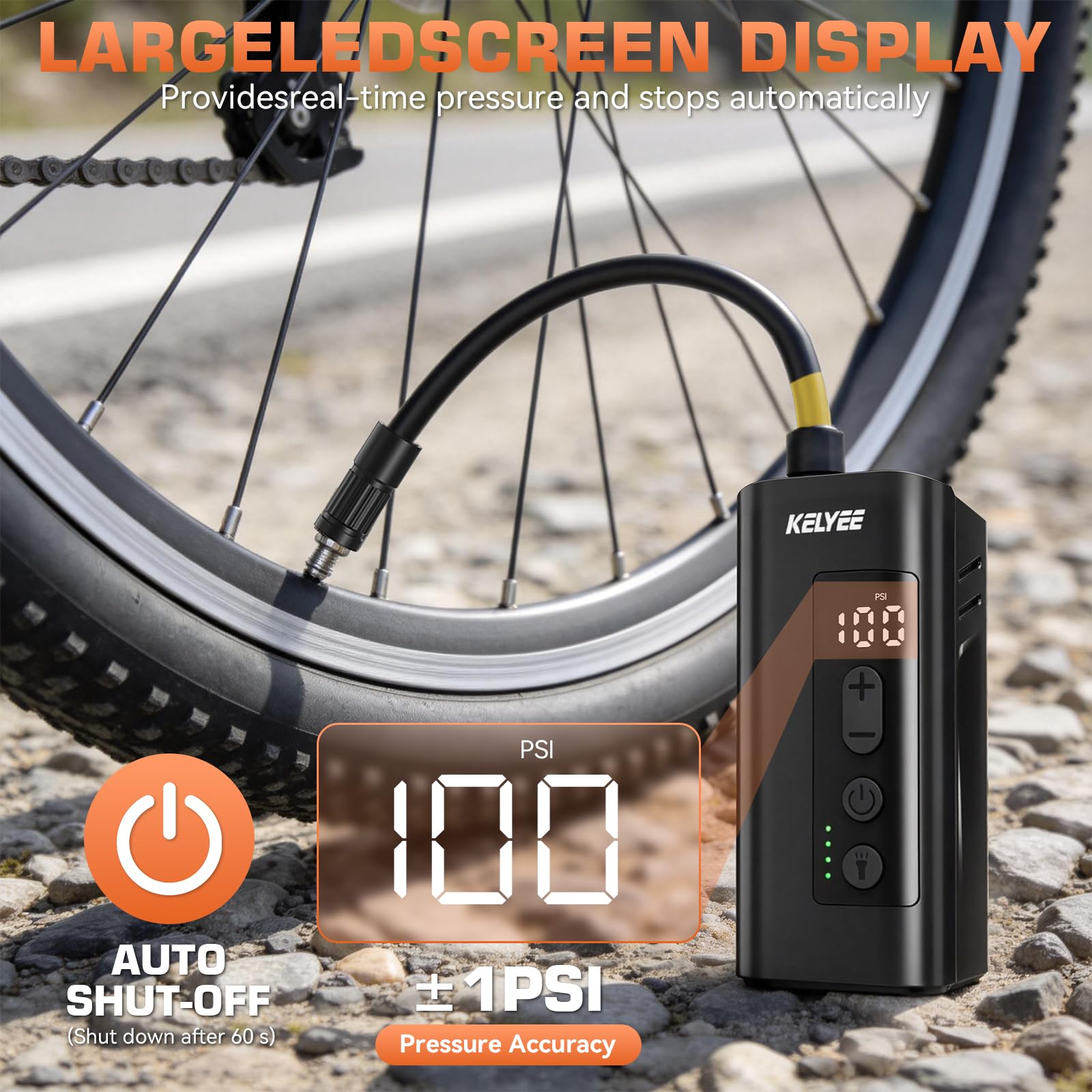 05 Mini Electric Bike Pump 150 PSI