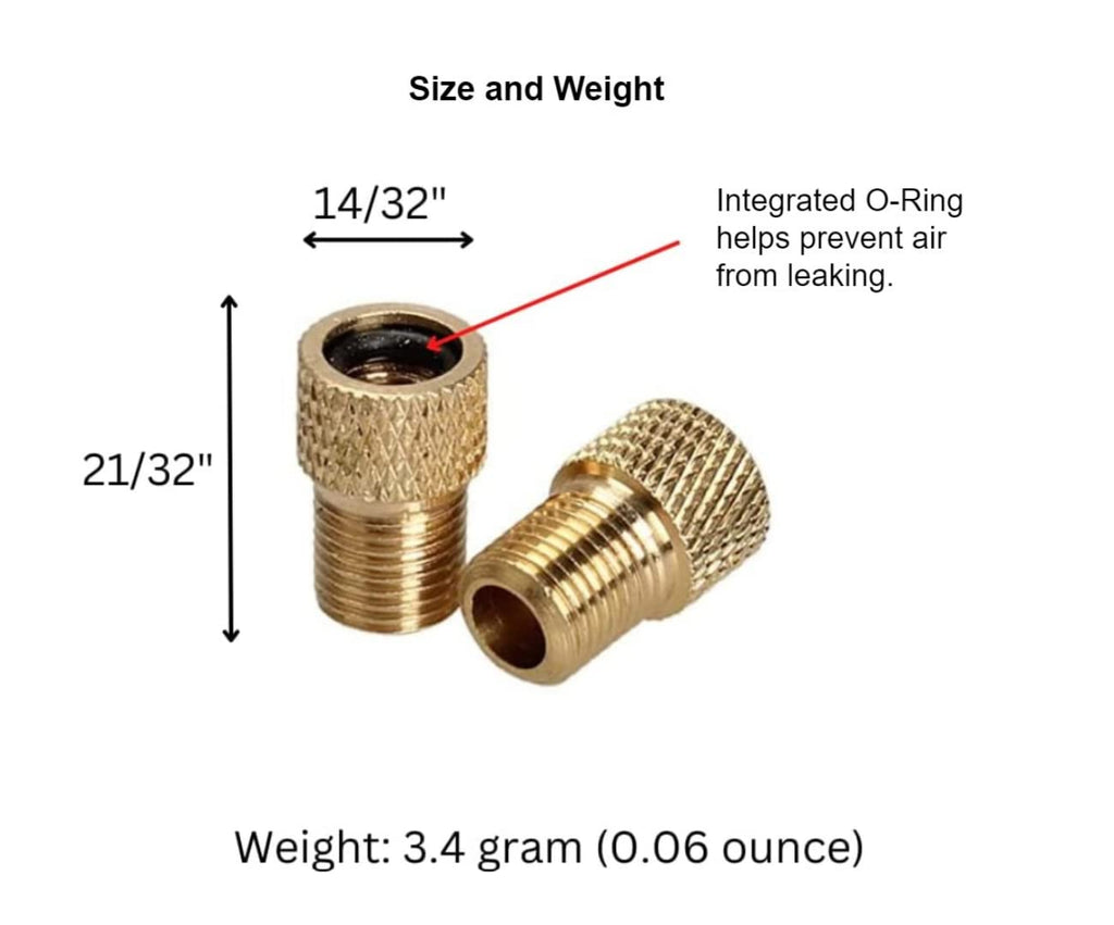 Presta to Schrader Valve Adapter for Bike
